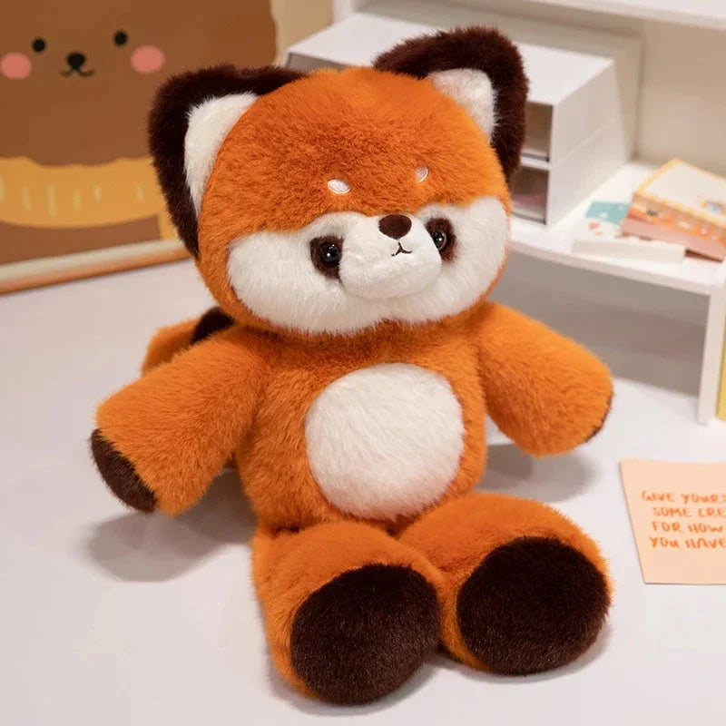 Tomo & Mikan the Cat & Red Panda Plush Buddies