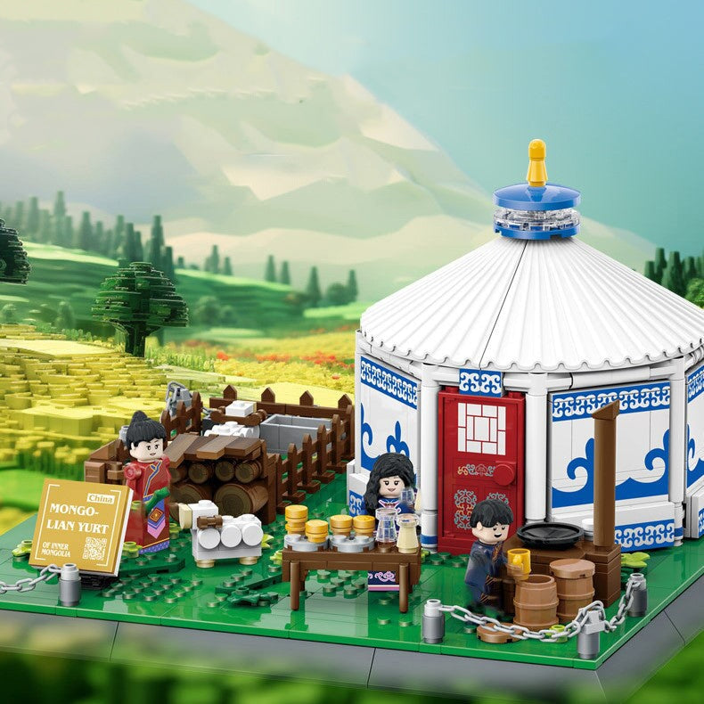 Traditional Mongolian Ger Building Blocks