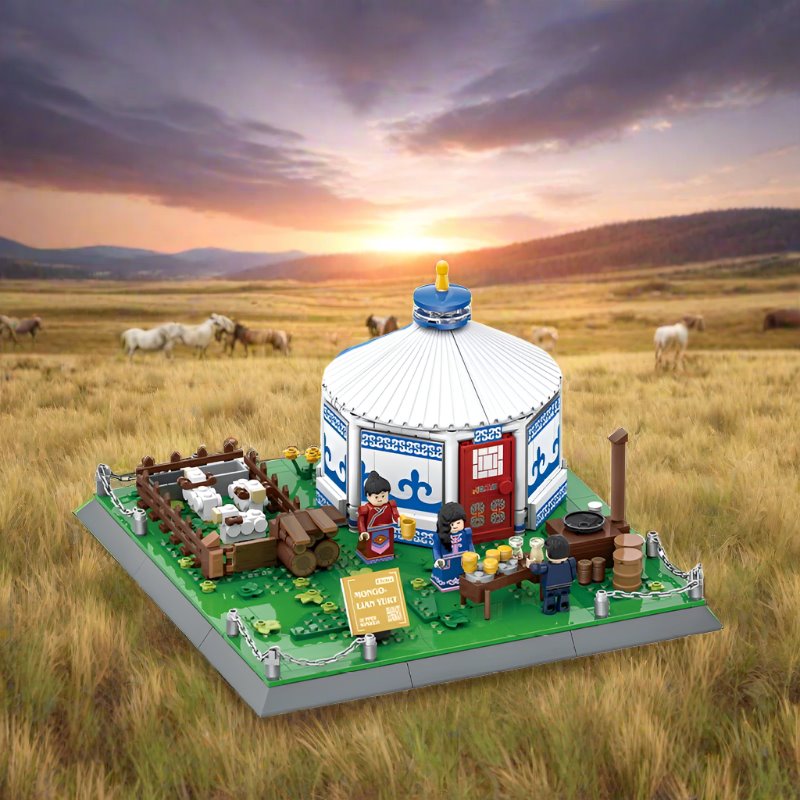 Traditional Mongolian Ger Building Blocks