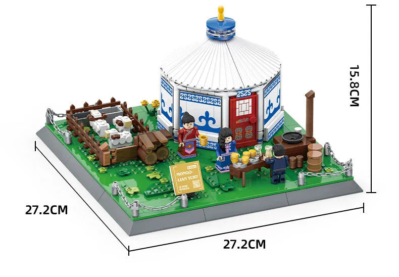 Traditional Mongolian Ger Building Blocks