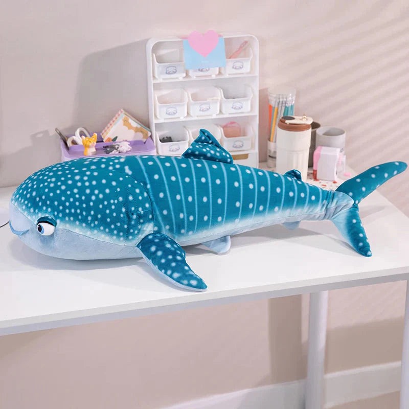White Beluga Blue Whale Shark 75cm Plushies