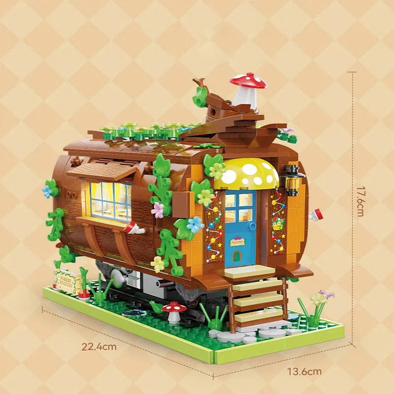 Wooden Train Carriage Home Building Blocks