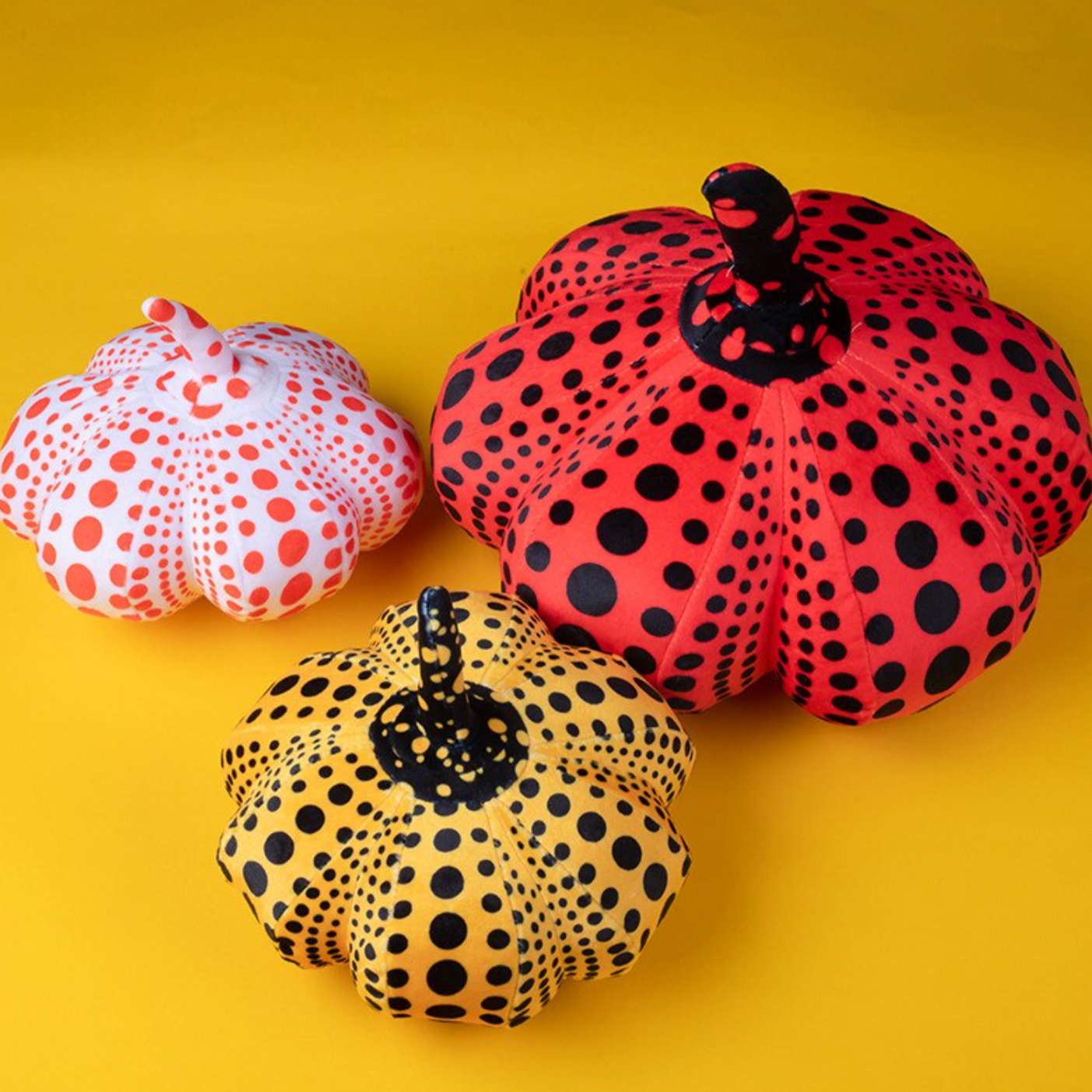 Yayoi Kusama Halloween Pumpkin Plushies
