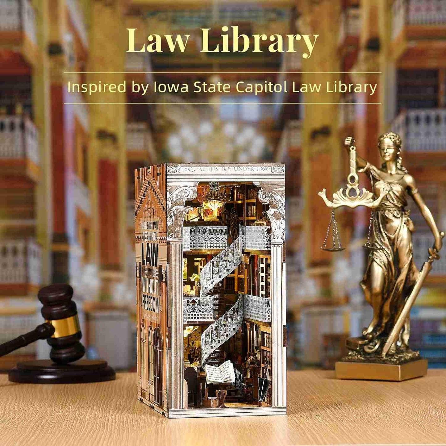 Law Library DIY Book Nook Kit