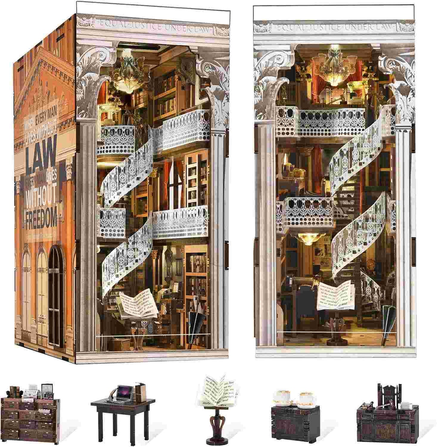 Law Library DIY Book Nook Kit