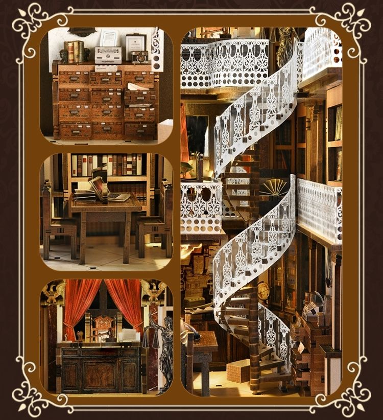 Law Library DIY Book Nook Kit