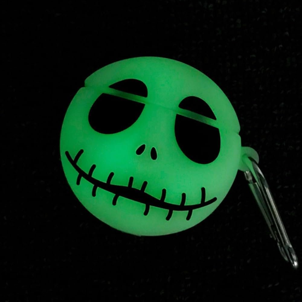 Luminous Skull AirPods Case - Glows in the dark Nightmare Before Christmas Airpods Case