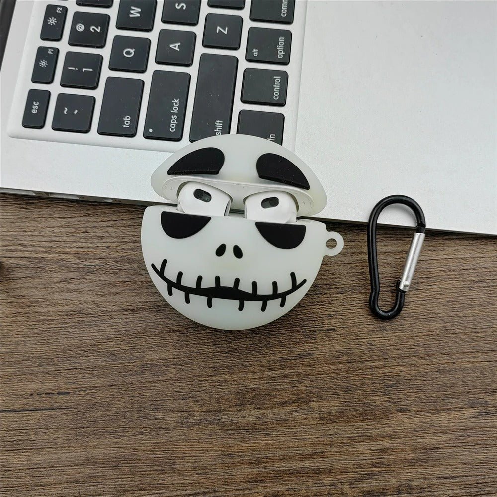 Luminous Skull AirPods Case - Glows in the dark Nightmare Before Christmas Airpods Case