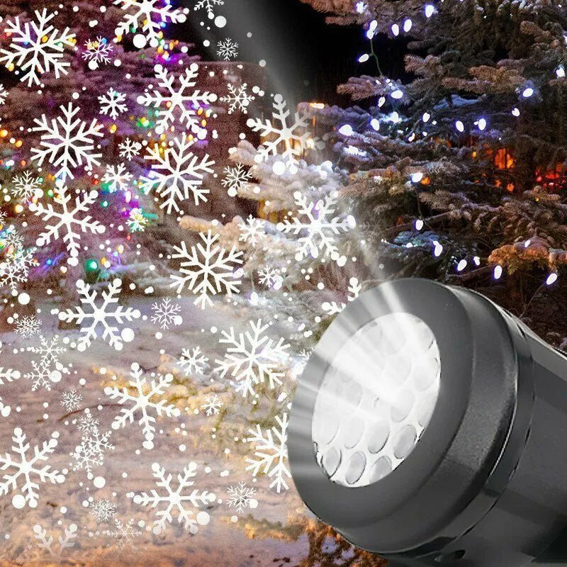 Snowflake Projector LED Christmas Light - Christmas Projector Lights for Indoor Outdoor Christmas, Wedding and Yard Decor