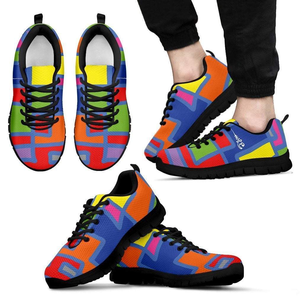 Men's Sneakers Square Color - Black