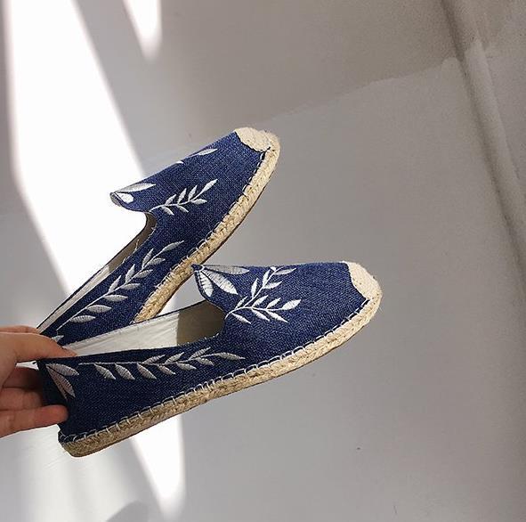 Flat Canvas Shoes Slip-on Leisure Breathable Linen Women Shoes