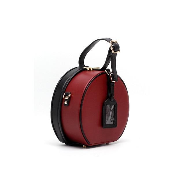 Spring fashion show women genuine leather Circle bag