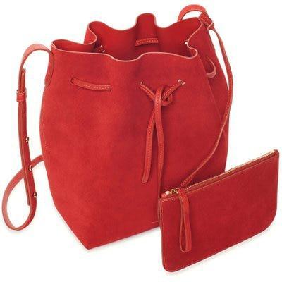 MANSURSTUDIOS suede bucket bag mansur women faux suede shoulder bag