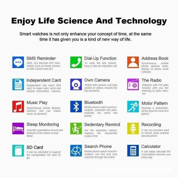 Bluetooth Smart Watch Pedometer Sleep Monitor