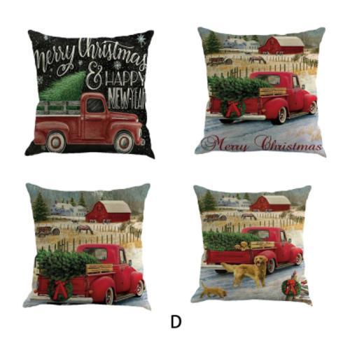 Christmas Pillow Covers- 4 Piece Set