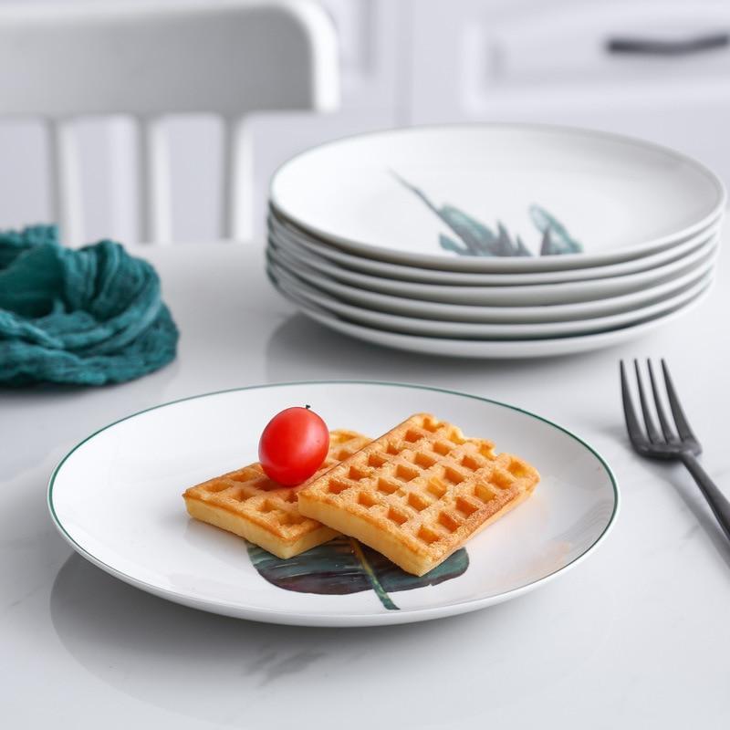 Green Leaf Plate Set