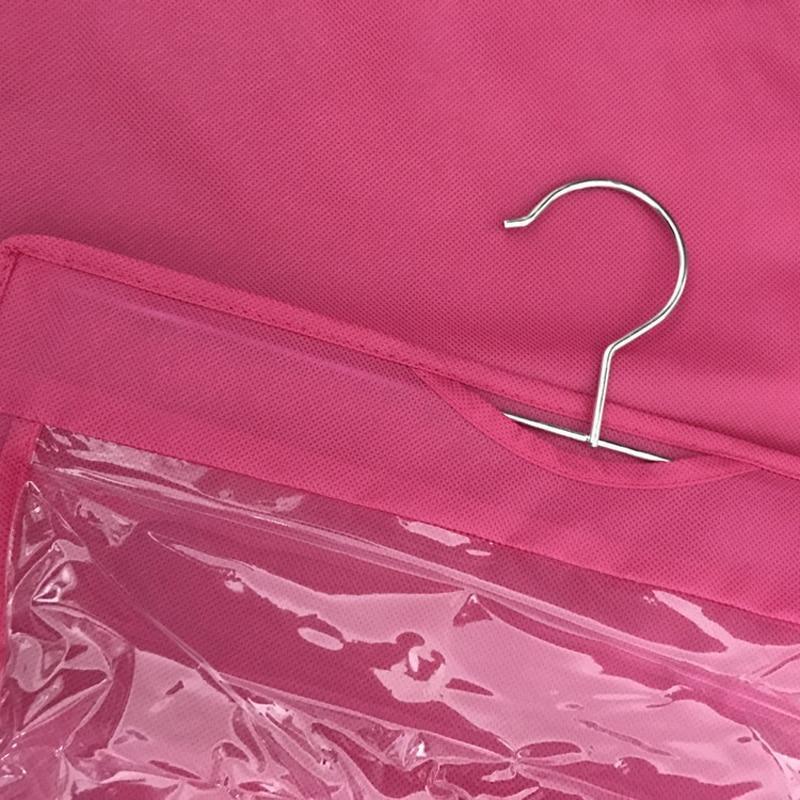 Hanging Handy Handbag Organizer 6 Pocket Transparent Storage Wardrobe