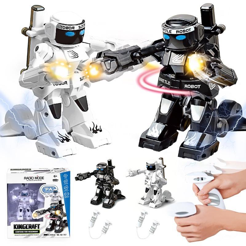 777 615 Battle RC Robot 2.4G Body Sense Remote Control Toys For Kids Gift Toy Model Mini Smart Robot Battle Toys For Boys
