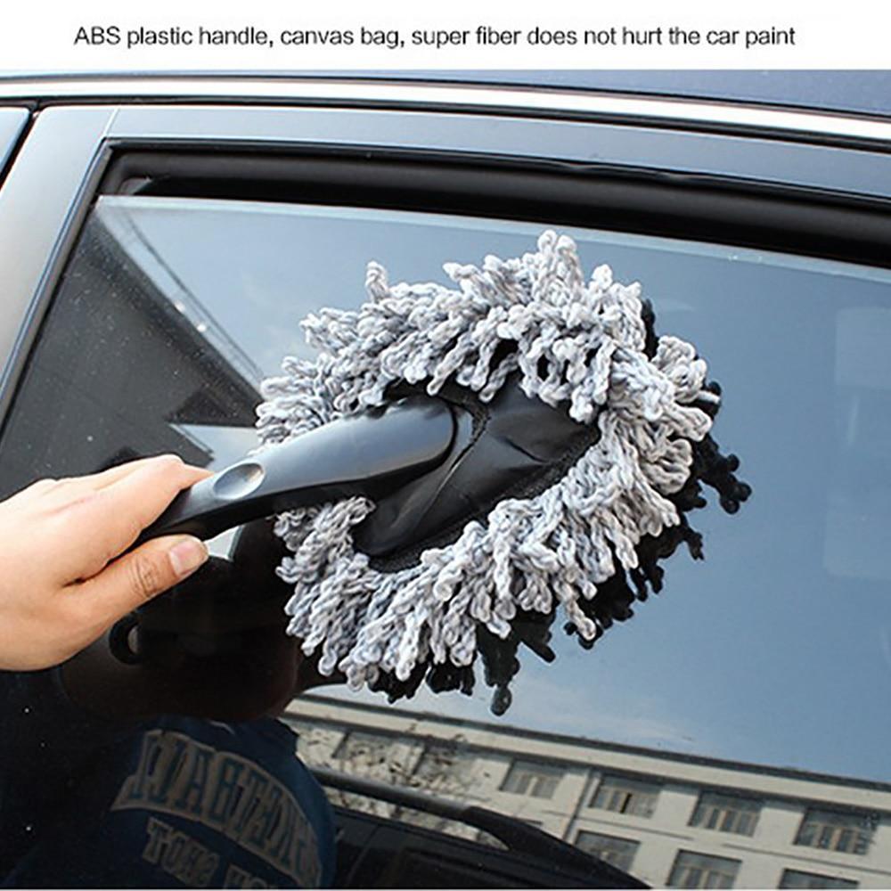 Car Wash Cleaning Brush Microfiber Dusting Tool Duster Dust Mop Home Cleaning Supplies Car Mop Dusting Portable Washable