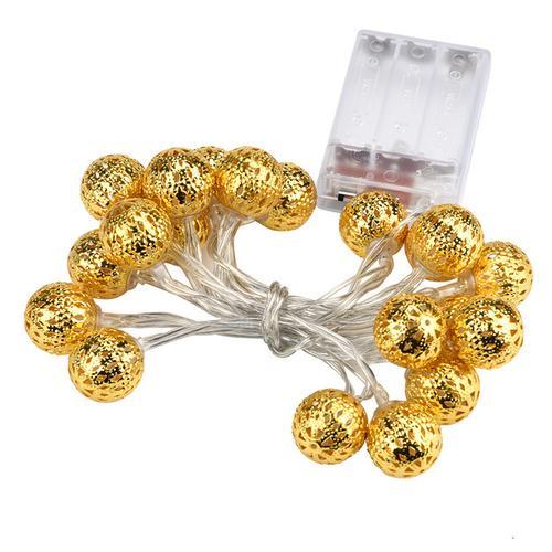 Creative Golden Light With Round Ball LED Lights