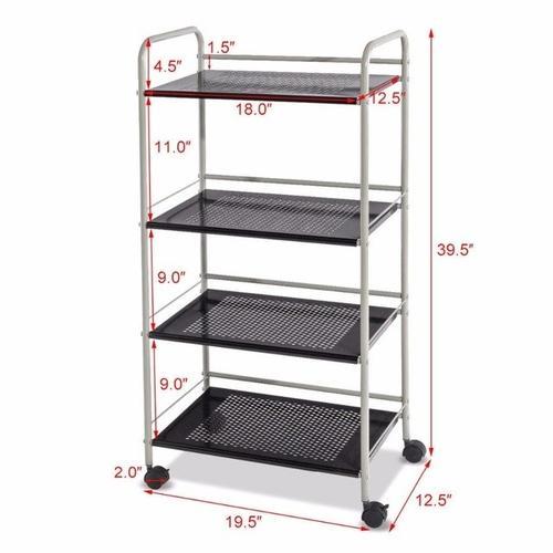 4-Tier Rolling Storage Cart