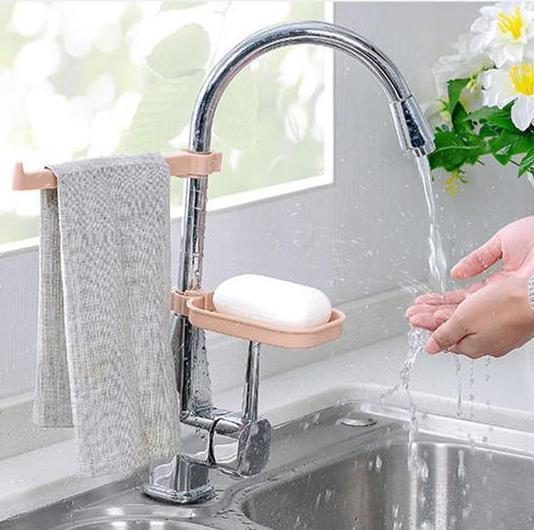 Sink Clip - Towel Rack & Soap Dish Attachment