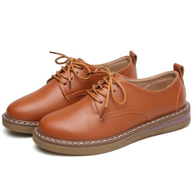 women oxford shoes warming fur women's genuine leather shoes Large Size Ladies loafers