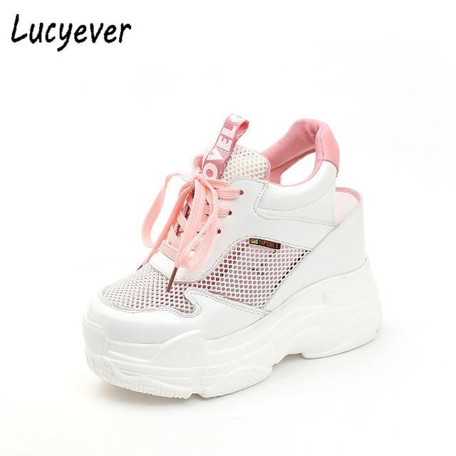 Women Sandals Fashion Hollow Out Wedges Gladiator High Heel Chunky Platform Casual Shoes