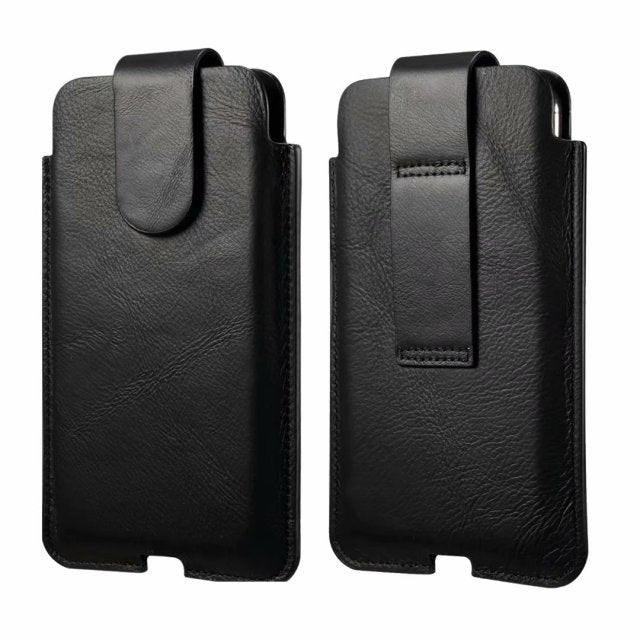 Luxury Genuine Leather Case For iPhone Samsung Smartphones