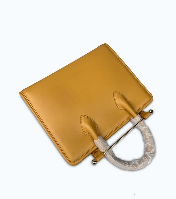 Mansurstudios women fashion genuine leather briefcase bag