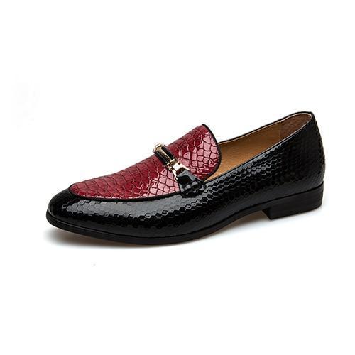 Casual Leather Black Men Shoes Luxury Brand Loafers