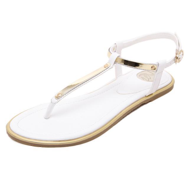 Women sandals sexy thin belt flat sandals for women