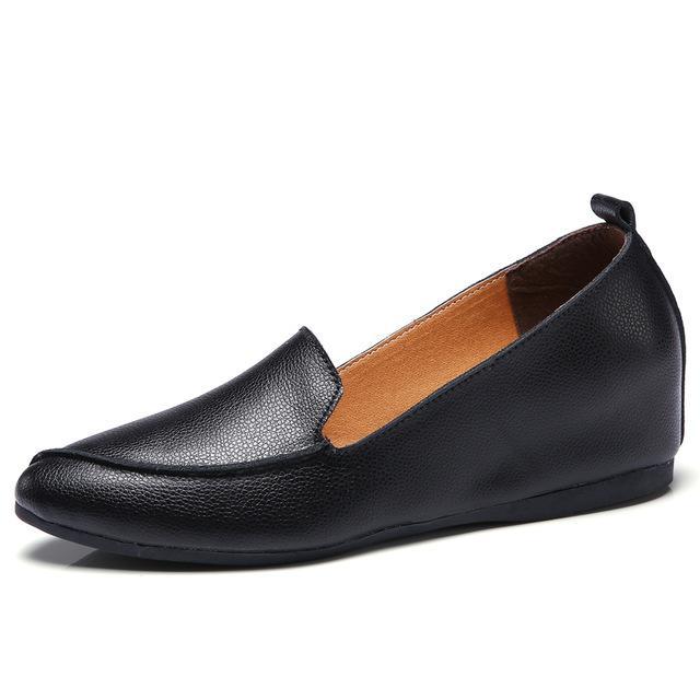 Cow Muscle Ballet Light shoes Sewing Women Genuine Leather Shoes