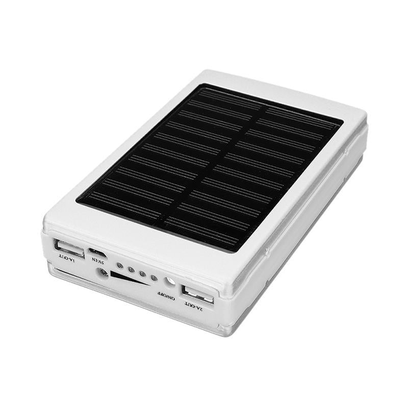 Portable 5x18650 Powerbank Pover Power Bank 18650 Solar Power Bank Case DIY Box Dual USB Kit Phone Charger Flashlight