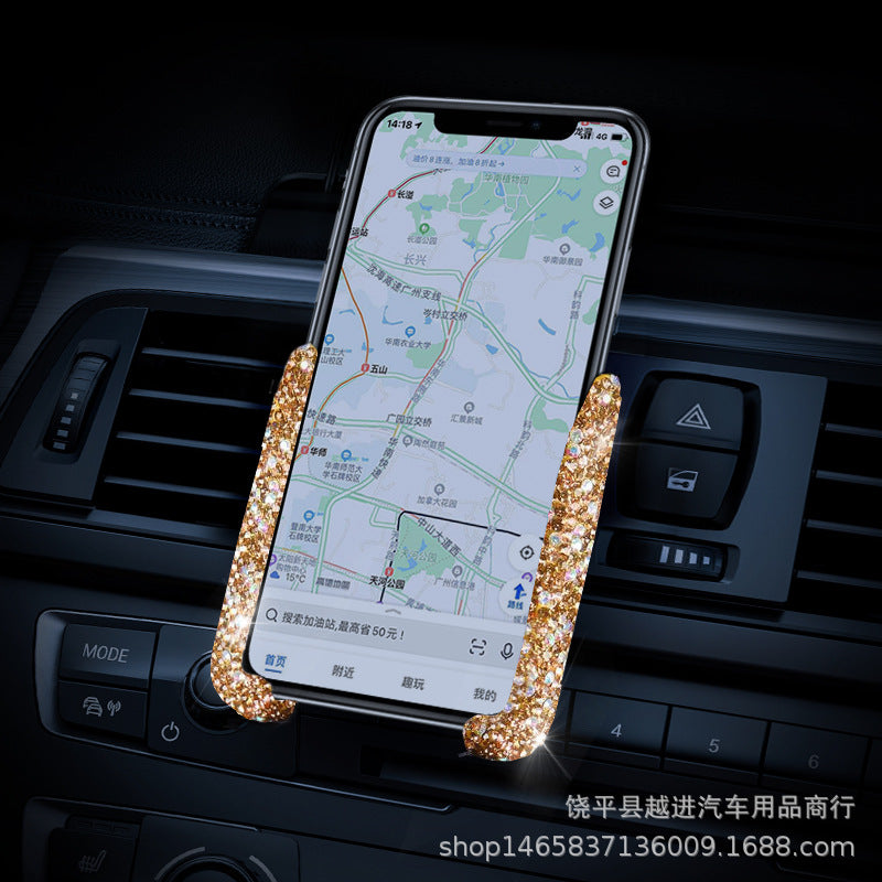 Rhinestone Car Mobile Phone Holder