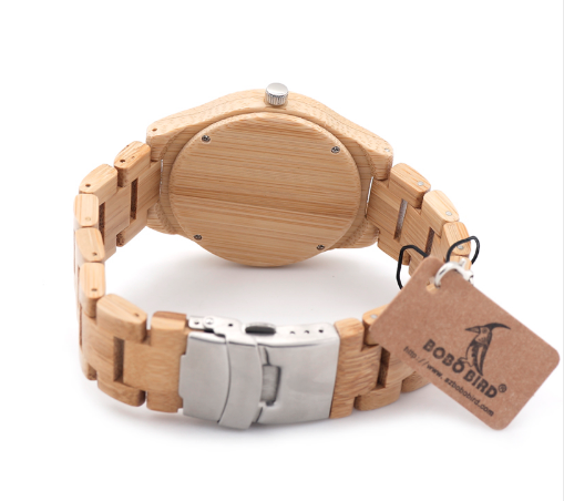 Bobo Bird D28 Natural Bamboo Wooden Watches