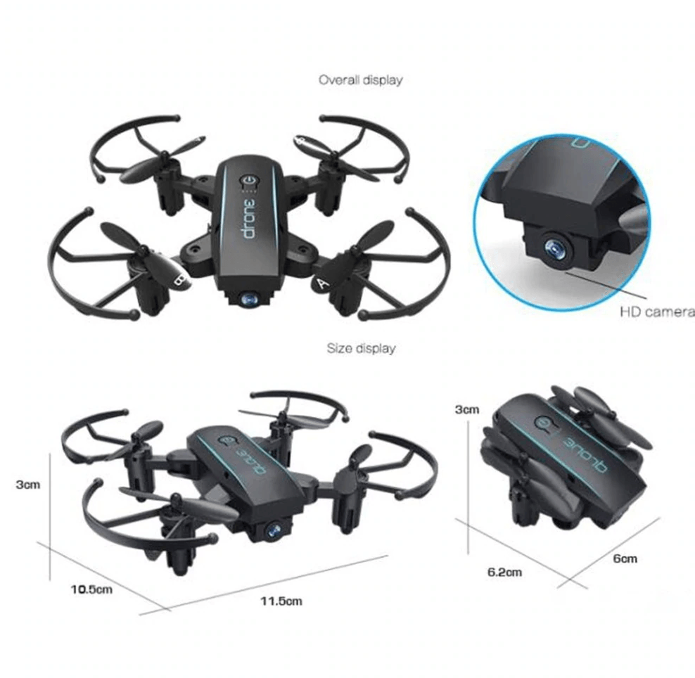 Professional Foldable HD Micro Quadrocopter