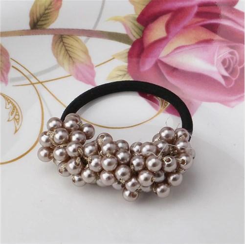 Women Accessories - Headbands Ponytail Holder Girls Scrunchies Vintage Elastic Hair Bands Rubber Rope Headdress