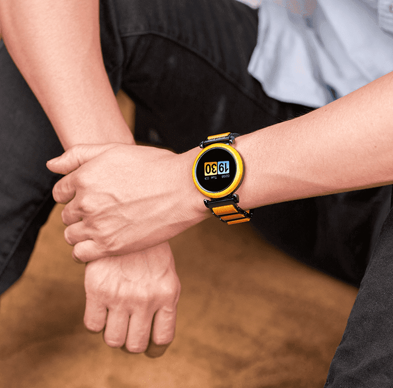 Touch Screen Wooden Watch For Men and Women in Wood Gift Box