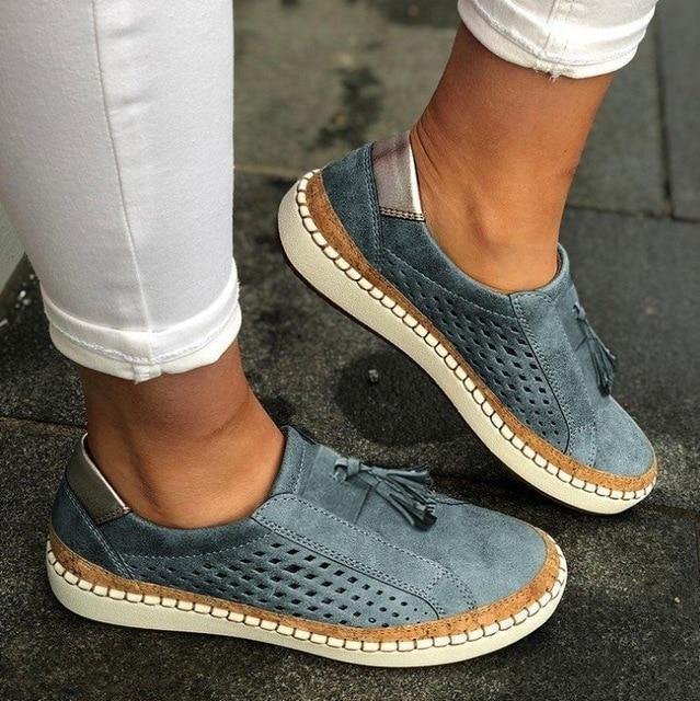 Size 35-43Slip On Women Sneakers Shallow Loafers