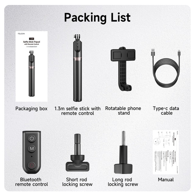 Bluetooth Selfie Stick Monopod