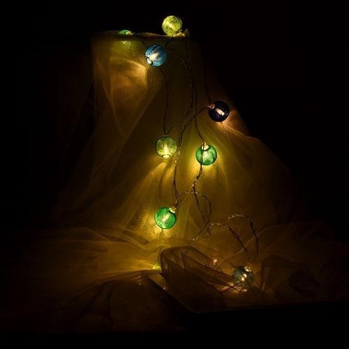 Blue and Green Globe LED Light Strand