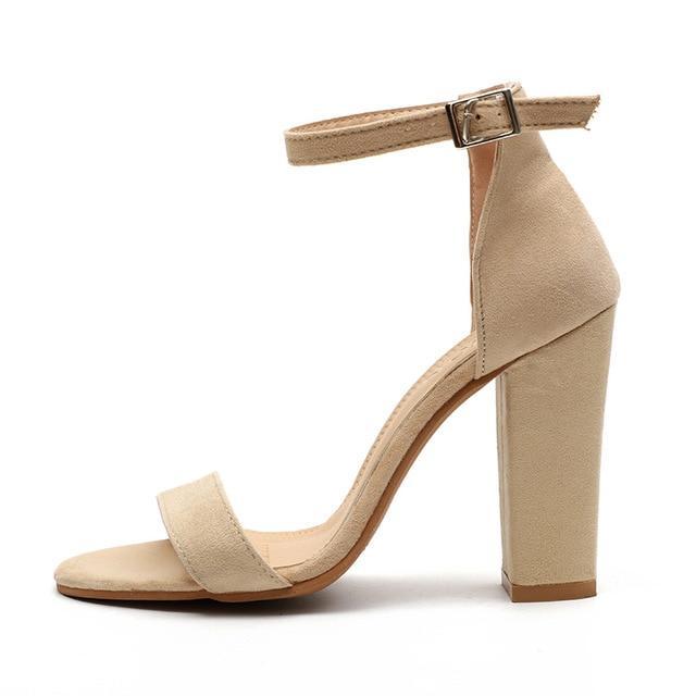 Women Sandals Ankle Strap Shoes Woman High Heels Sandals