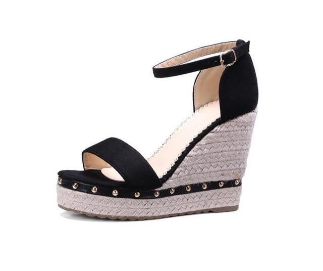 Women Sandals Platform Sandals High Heels Shoes Ankle Strap Ladies Sandals