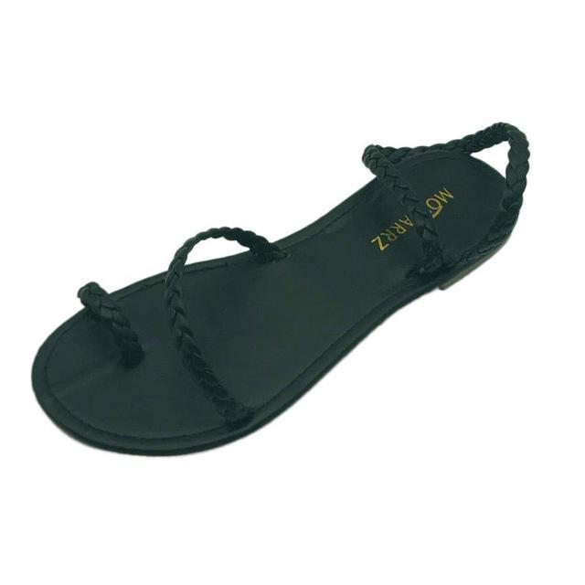 Women Shoes Sexy Sandals Ladies Strappy Gladiator Low Flat Heel