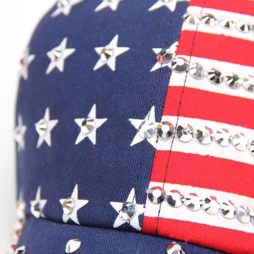 Women Men American Flag Baseball Cap Snapback Hip Hop Flat Hat