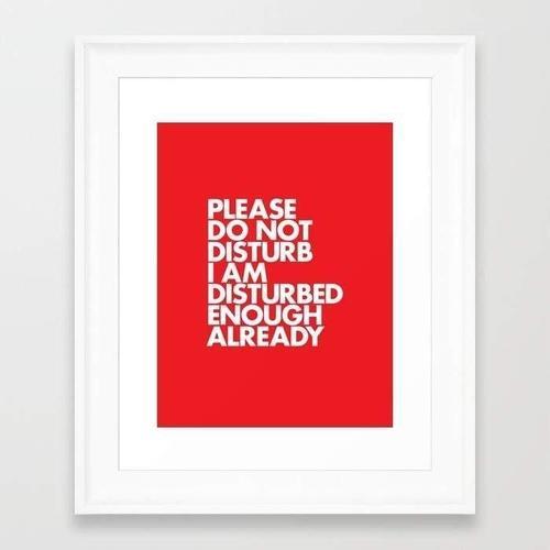 Please Do Not Disturb I Am Disturbed Enough