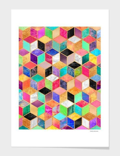Colorful Cubes Frame