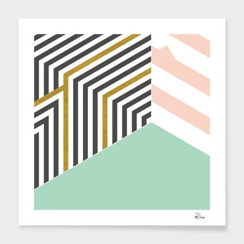 Mint&Gold Room Frame