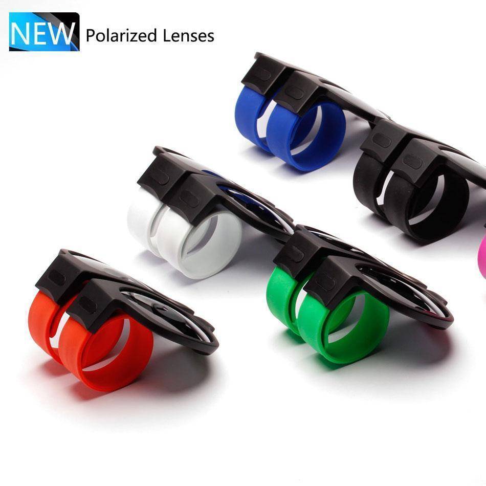 Slap Sunglasses Polarized Slappable Wrap Bracelet Sun Glasses Wristband Fold Shades